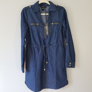 ⭐ NWT Eighty-Eight Premium Dark Jean Denim dress⭐